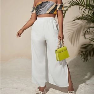 SHEIN split side wide leg pant